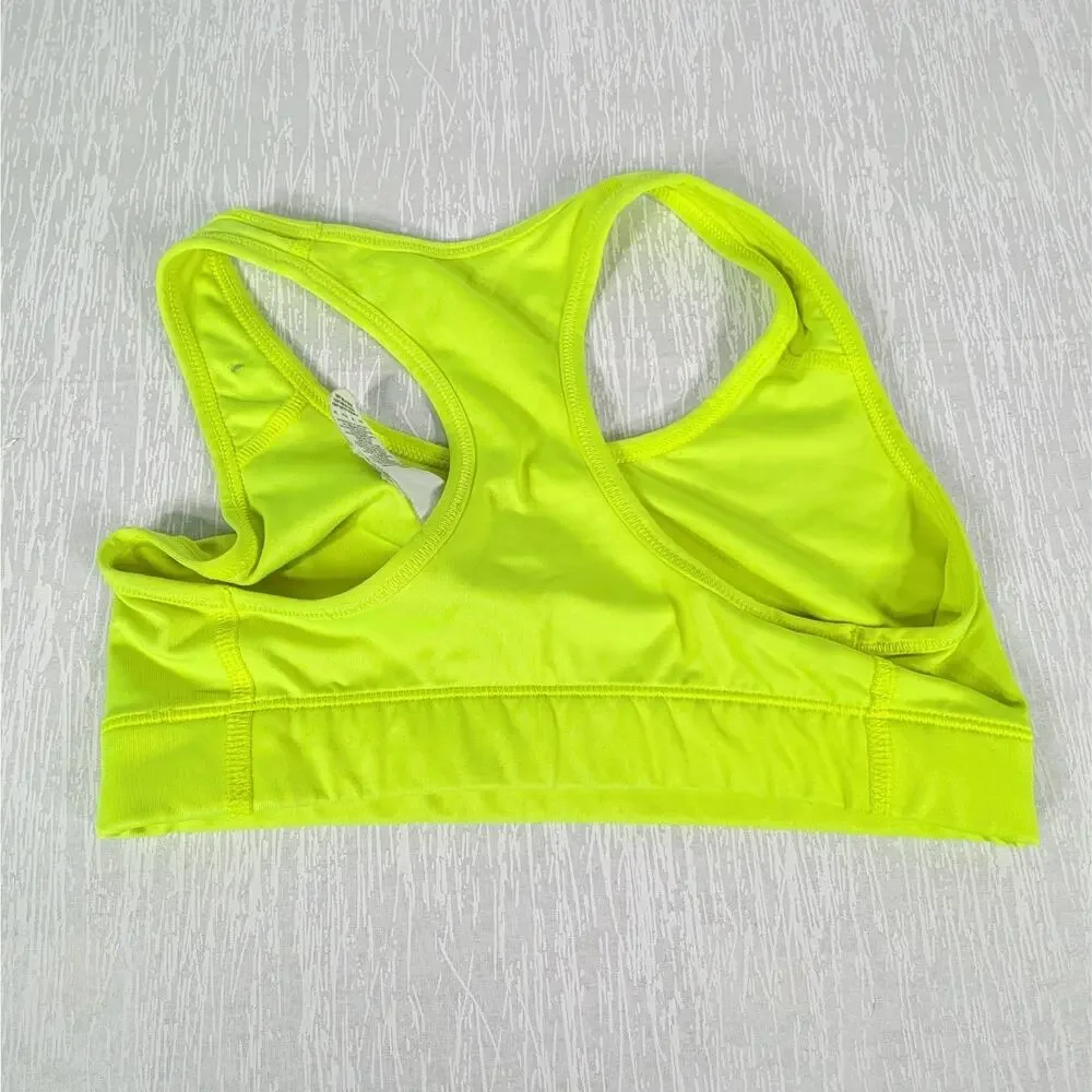 Nike Dri Fit Sports Bra Womens Extra Small Yellow
